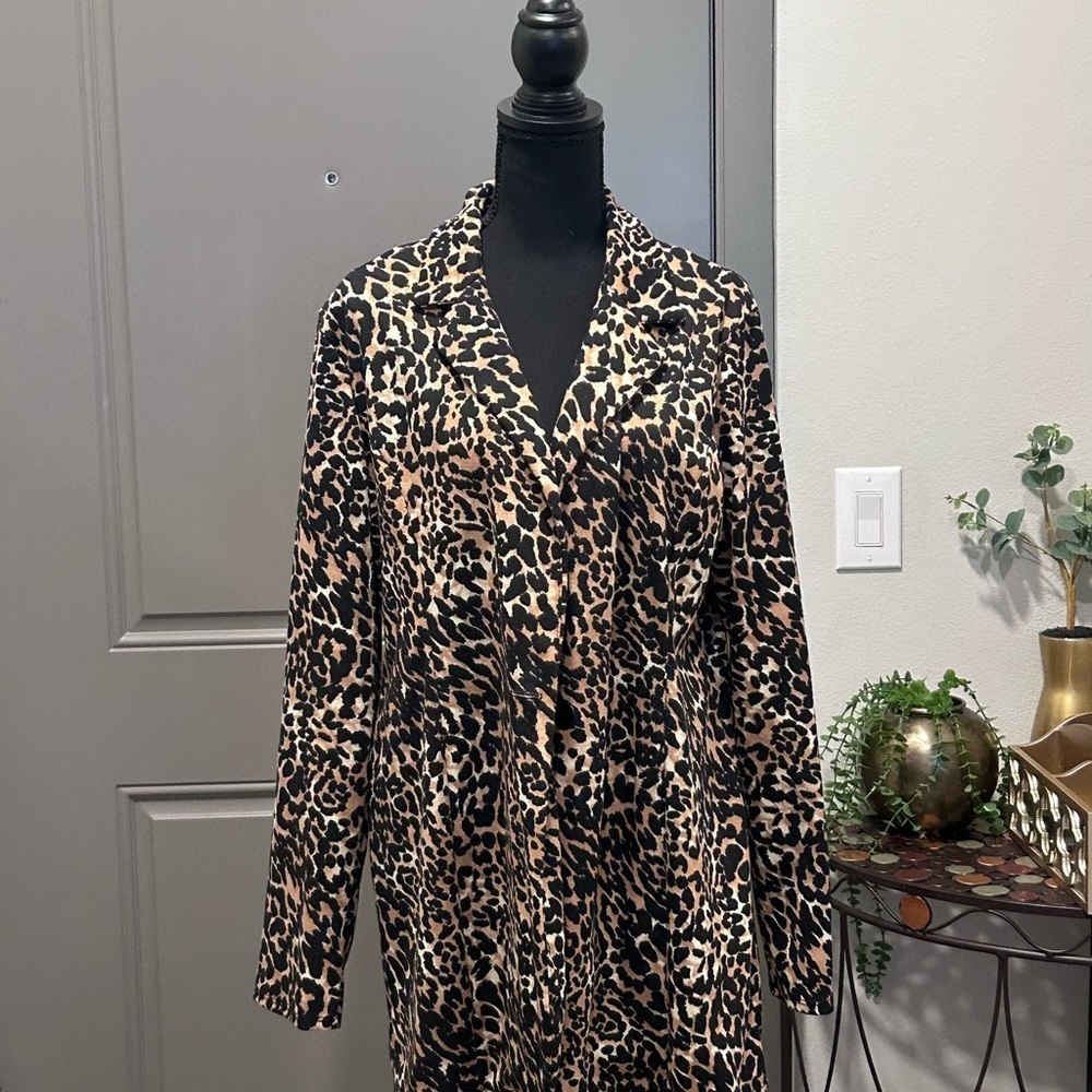 Cheetah print women’s blazer.